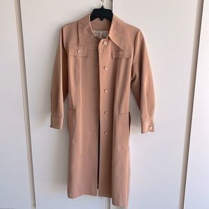 Classic vintage trench (peachy, nude color)